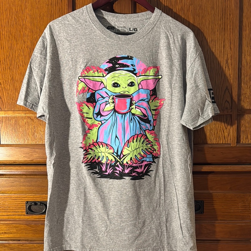 Neff X Star Wars Grogu Baby Yoda Graphic Tee The Neon Force Disney Collab Skater